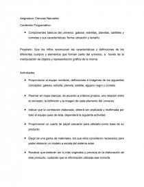Asignatura: Ciencias Naturales Contenido Programático. Página 1