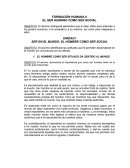 FORMACIÓN HUMANA II EL SER HUMANO COMO SER SOCIAL