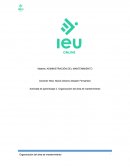 La organización del área de mantenimiento en su empresa