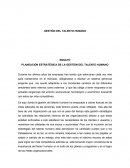 PLANEACIÓN ESTRATÉGICA DE LA GESTIÓN DEL TALENTO HUMANO