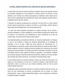 La ética, desde la familia y las relaciones al ejercicio periodístico