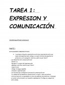 TAREA 1: EXPRESION Y COMUNICACIÓN