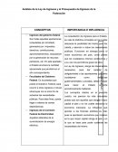 Análisis de la Ley de Ingresos y el Presupuesto de Egresos de la Federación