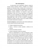 Plan de Emergencia Se puede definir como la organización, utilización y manejo de recursos humanos, financieros, técnicos