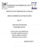 Técnicas de Entrevista “Entrevista Clínica”
