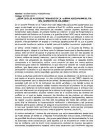 ¿Será que los acuerdos firmados en la habana aseguraran el fin del conflicto en Colombia?. Página 1