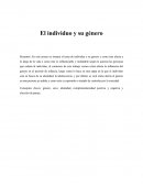 El individuo y su genero