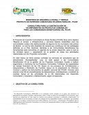 CONSULTORÍA PARA LA CONTRATACIÓN DE “ACOMPAÑANTES DE PROYECTOS COMUNALES”