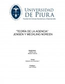 Teoria de la agencia y su avance financiero