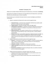 Redacta un ejemplo de introducción de cada uno de los siguientes tipos: Tarea 9. Página 1