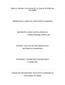 ENSAYO: ORIGEN Y EVLUCION DE LA TASA DE INTERES EN COLOMBIA