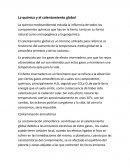 Ensayo sobre La quimica y el calentamiento global