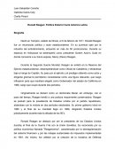 Ronald Reagan: Política Exterior hacia América Latina