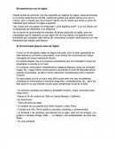 Un ensayo acerca de mi experiencia con el ingles