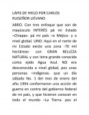 LÁPIS DE HIELO POR CARLOS RUISEÑOR LIÉVANO