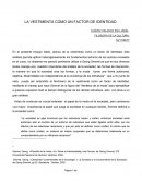 Tema de la Vestimenta como estratificador social