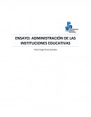 Administración de las instituciones educativas