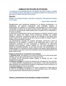 ANIMALES EN PELIGRO DE EXTINCION EN BOLIVIA