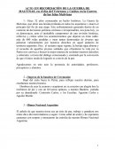 Acto en recordación de la Guerra de Malvinas