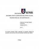 Proceso tegnologico del vidrio