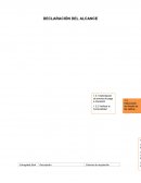 DECLARACIÓN DEL ALCANCE