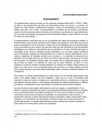 DAVID BARBOSA BENAVIDES. POSICIONAMIENTO. Página 1