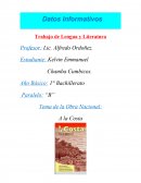 Trabajo de Lengua y Literatura