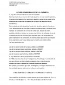 LEYES PONDERALES DE LA QUÍMICA