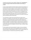 La lectura comienza explicando brevemente la historia económica de las empresas en la revolución industrial