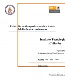 Reducción de tiempo de traslado a través de experimentos