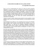 LA EDUCACIÓN EN COLOMBIA: DÍA A DÍA, ¿DE MAL EN PEOR?