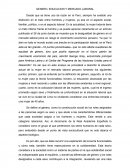 GENERO, EDUCACION Y MERCADO LABORAL
