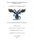 Epistemología de la Psicología Socio Cognitiva