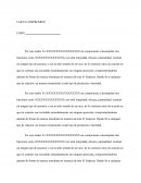 Carta compromiso CARTA COMPROMISO