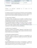 Trabajo: La dirección comercial en el sector de las telecomunicaciones