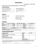 El nuevo Orden de Servicio taller automotriz