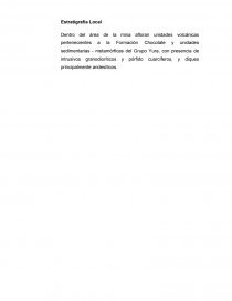 Estratigrafía Local. Página 1