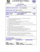 GUIA FUNCIONAL DESCRIPCIÓN DEL PUESTO JEFE DE TRANSPORTE