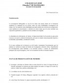 PAUTAS DE PRESENTACIÓN DE INFORME