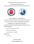 ENSAYO ACERCA DE LOS DESACUERDOS POR PARTE DE LOS EXPERTOS EN LAS AREAS DE INVESTIGACION