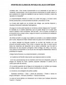 APUNTES DE CLASES DE RAYUELA DE JULIO CORTÁZAR