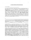 Como se da el Acto de notificacion sentencia pension alimentaria