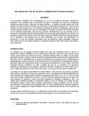 INFLUENCIA DEL TIPO DE LUZ EN EL CREMIENTO DE PLANTAS DE ARVEJA