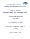 Psicología Organizacional Actividad 1: Capítulo 4. Esquemas. Valor 24 puntos.