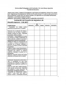 Evaluación de Proyecto de Asignatura de Filosofía