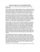 Antropología del diseño