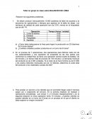 Taller en grupo en clase sobre BALANCEO DE LÍNEA