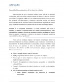 Actividades Capacidad humanizadora de la clase de religión