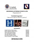 Aplicación de algunos elementos químicos