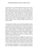 Seguridad-Inseguridad: percepciones y delitos concretos